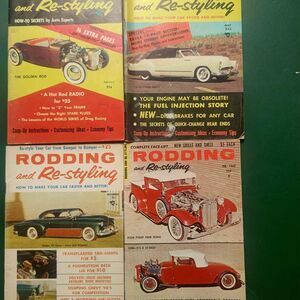 Rodding & Restyling Magazines - Lot of 4 - 1956 and1962